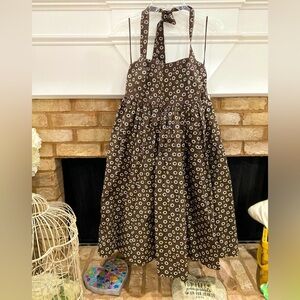 J. Crew Brown Floral Dress